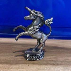 Vintage Unicorn Pewter Figurine by Princeton Gallery Taiwan - 1993